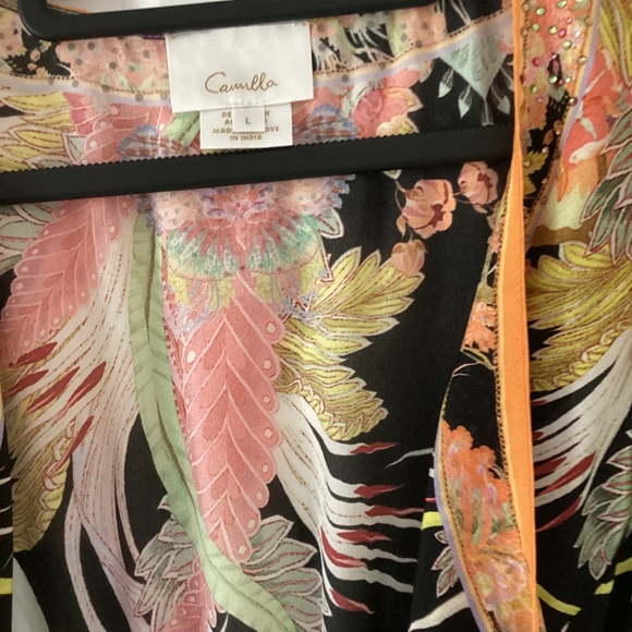 Camilla Short Wrap Tie Dress 🌙Lady Of The Moon🌙 Surplice or Front Tie NWOT - Picture 8 of 15